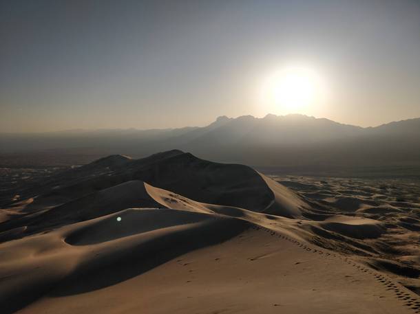 Mojave desert at sunrise 