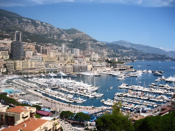 Monaco on a hot summer day  