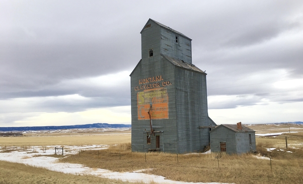 Montana Elevator Co Sapphire Flour Ceretana Feeds Near Moore Fergus County Montana USA 