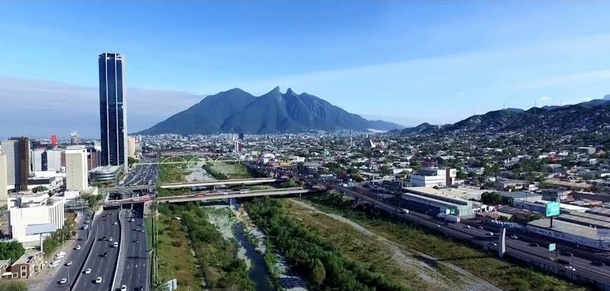 Monterrey Nuevo Leon Mexico Cerro de la silla in the background