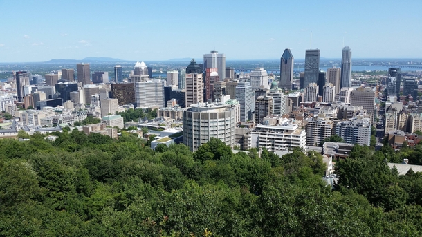 Montreal QC from Mount Royal 