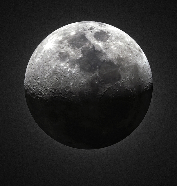 Moon composite with  images