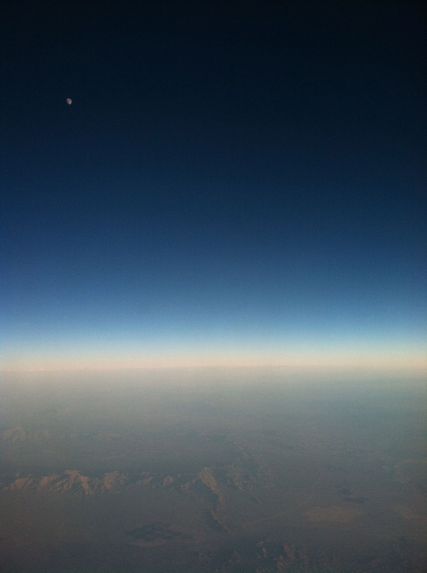 Moonrise from my airplane window unedited 