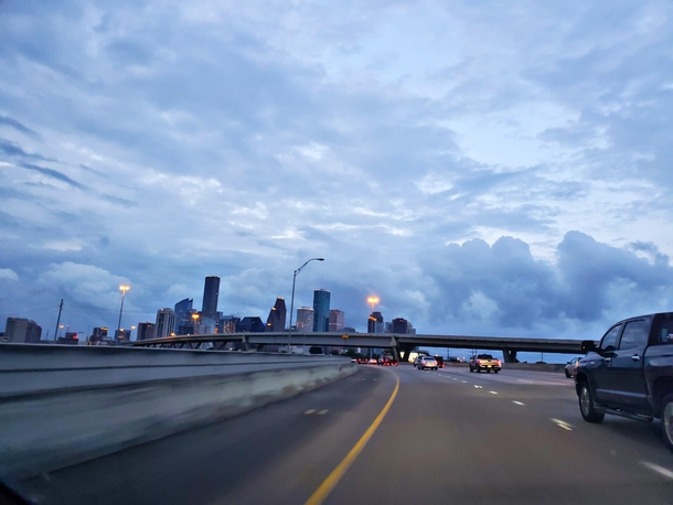 Morning Commute Downtown Houston 