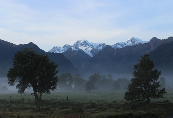 Morning mist taken near Lake Wanaka New Zealand 