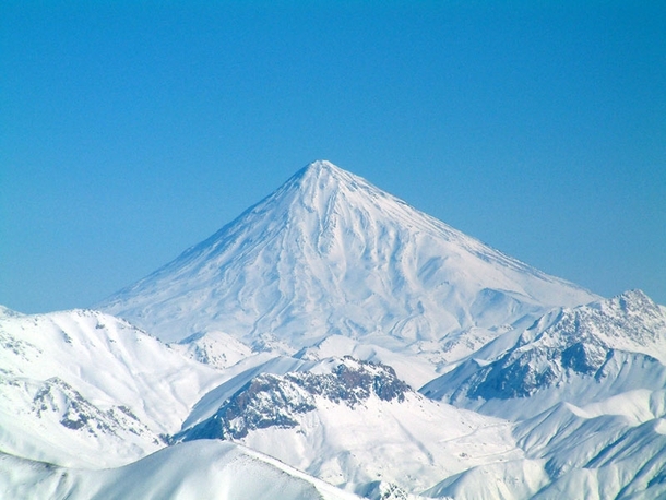 Mount Damavand the highest peak in Iran 