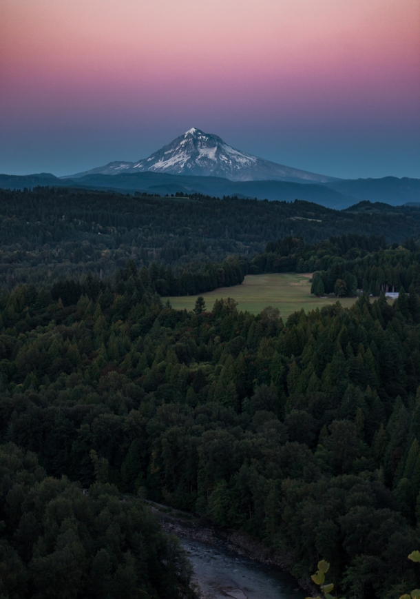 Mount Hood from Jonsrud Viewpoint Oregon 