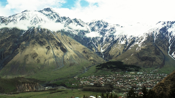 Mount Shani over Gergeti OC 
