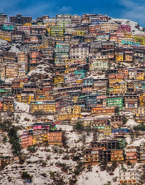Mountaintop Colonies of Shimla India