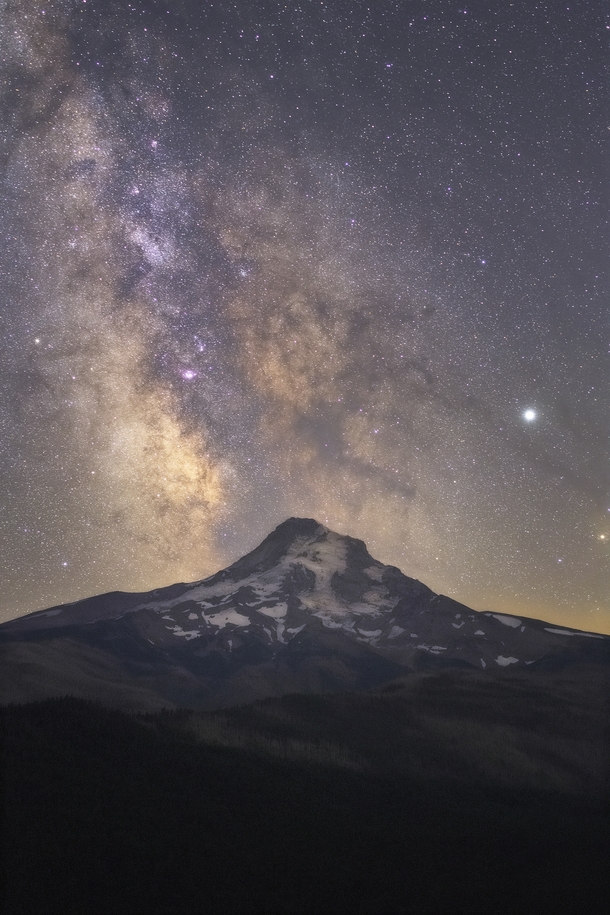 Mt Hood Oregon and the Milky Way 
