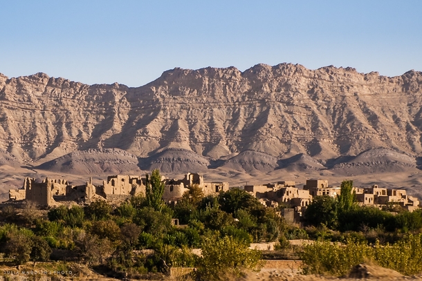 Mud Village and Karkas Mountains Iran