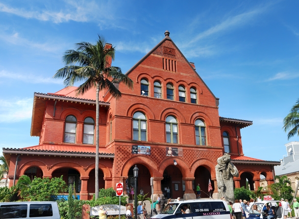 Museum of Art and History Former Post Office built around  Key West Florida 