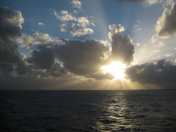 My dad was impressed with the subreddit and asked me to share one of his Caribbean-cruise sunsets 
