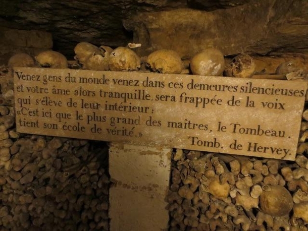 My family tomb somewhere deep in the Catacombs of Paris