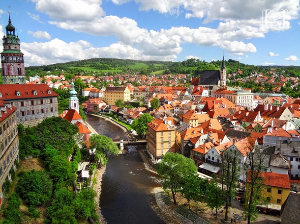 My favorite small town in Europe Cesky Krumlov Czech Republic 