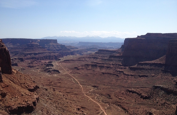 My favorite view from mountain biking in Canyonlands 