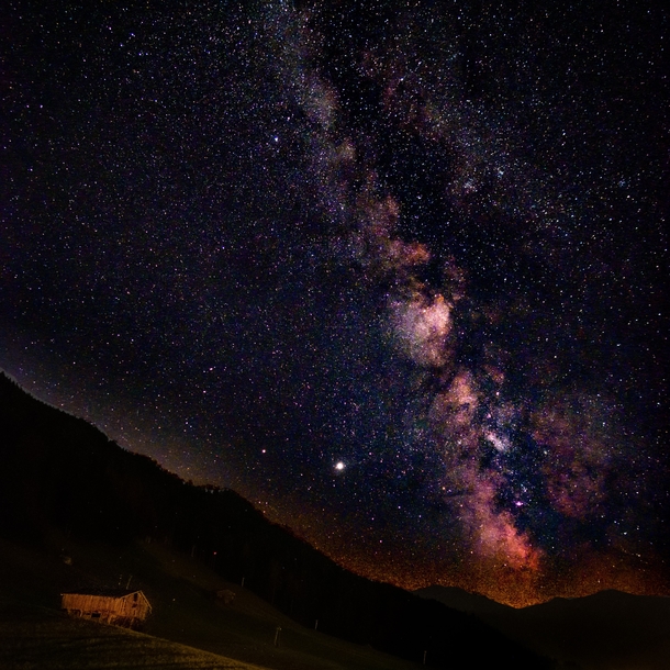 My first decent Milky Way picture taken in the Austrian Alps 