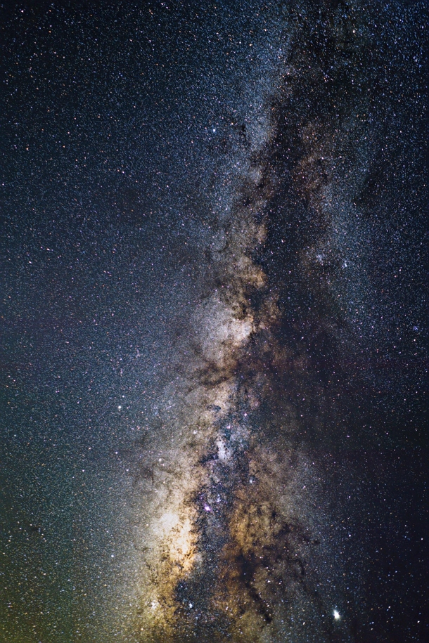 My latest Milky Way capture from a private ranch in West Texas Bortle  The moon was in a low phase with predominantly clear skies which made for some outstanding stargazing 