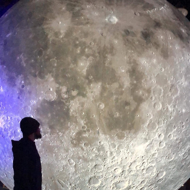 My local museum was recently displaying a giant scale model of the moon