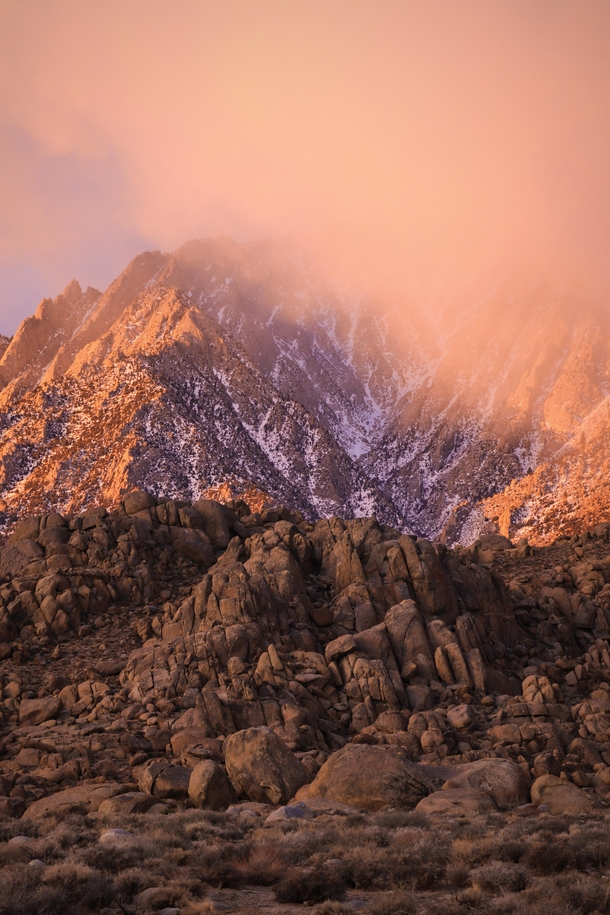 My motivation for waking up early is to see sunrises like this Alabama Hills CA 