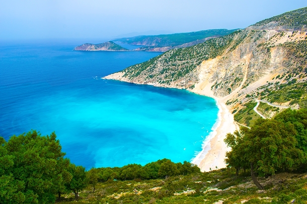 Myrtos Beach Kefalonia Greece 