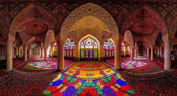 Nasir al-Molk Mosque Shiraz Iran 