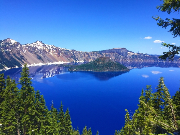 Never seen such a beautiful painting Crater Lake OR 