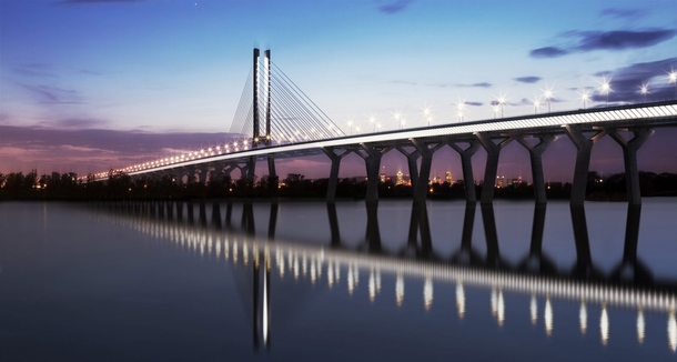 New Samuel de Champlain Bridge in Montral Canada Opening to circulation June  northbound and July st southbound 