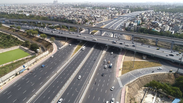Newly inaugurated Delhi-Meerat Eastern Peripheral Expressway 
