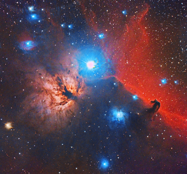NGC  and Barnard  The Flame and the Horsehead 