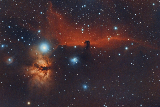 NGC  and Barnard  The Flame and the Horsehead details in comments