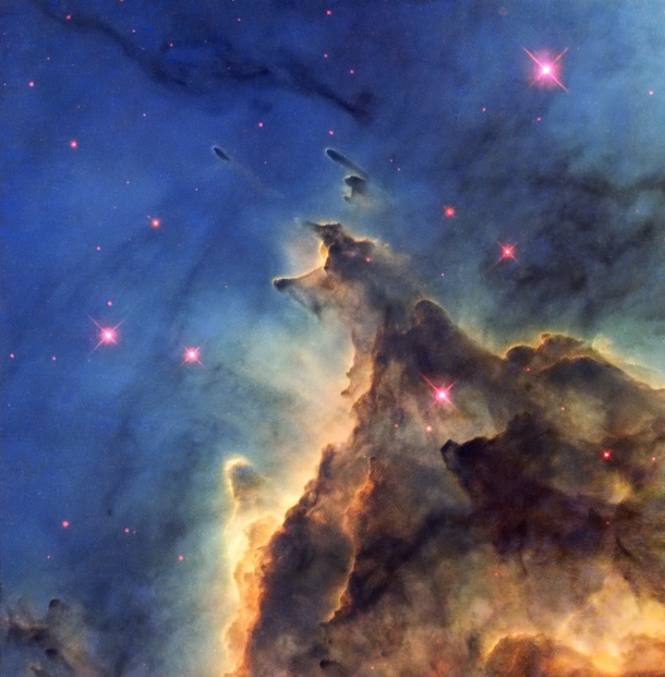 NGC  Stars Versus Mountains 