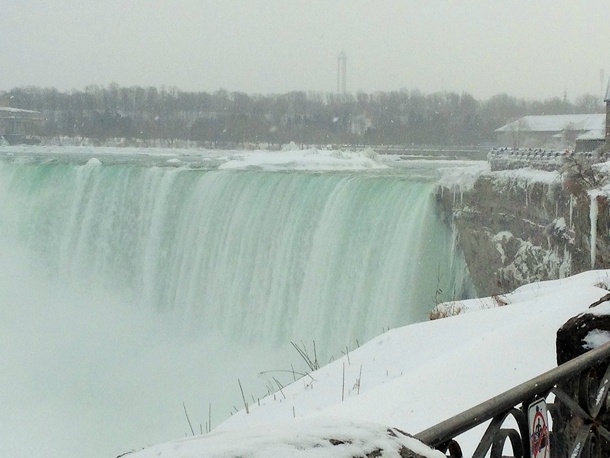 Niagara Falls during snow storm Feb  