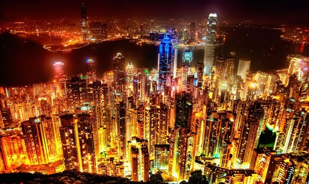 Night Time in Hong Kong 