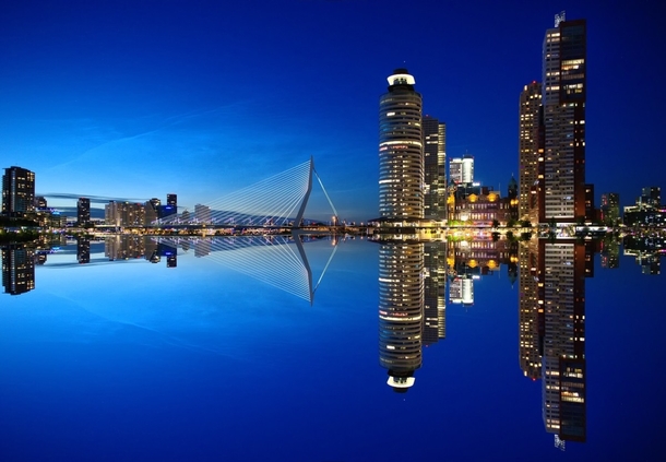 Nightly Rotterdam the Netherlands