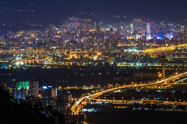 Nightscape of Taipei Taiwan 