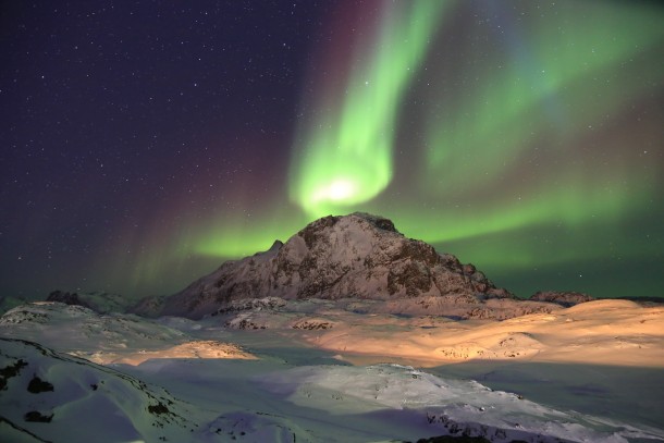 Northern Lights from Nuuk Greenland 