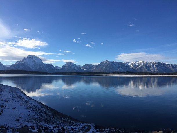 November in Wyoming Jackson Lake 