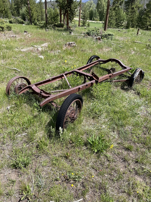 Old Model T  chassis