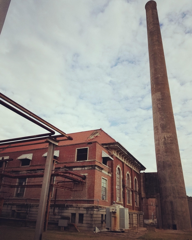Old municipality power plant in Louisiana Has been demolished