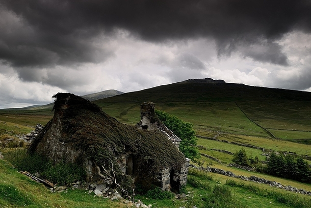 Old Welsh Cottage Ruins Photo by Kevin OBrian 
