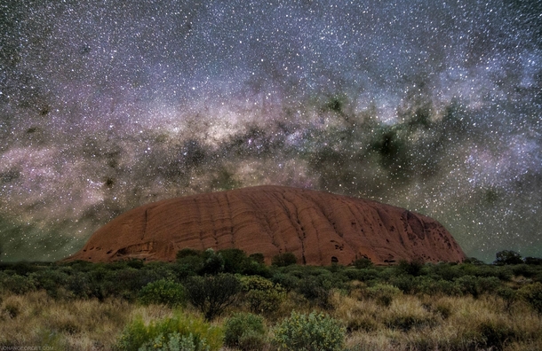 Once upon a time on a moonless night Uluru Australia 
