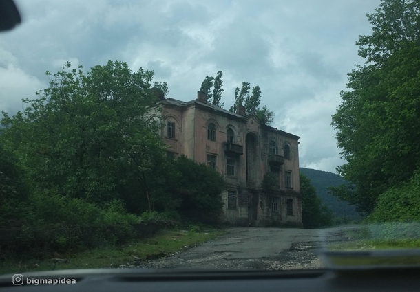 One of many abandoned houses in Akarmara Abkhazia