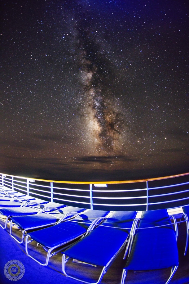 One of the clearest Milky Ways I have ever seen was in the middle of The Atlantic Somehow I convinced the aboard our ship to turn some of the lights off one night so I could capture it 