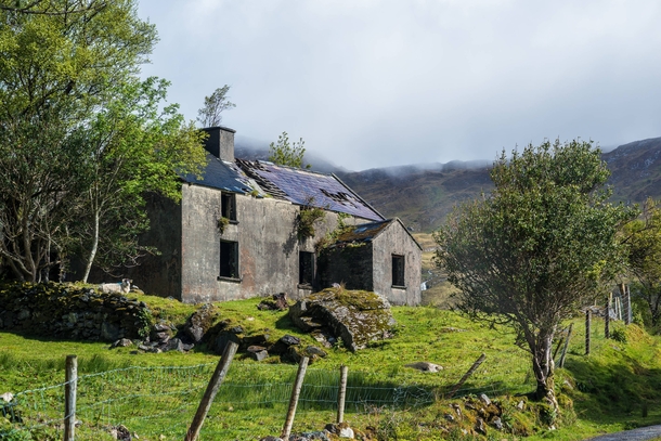 One of the many abandoned houses we came across in Ireland This was taken somewhere south west of Killarney 