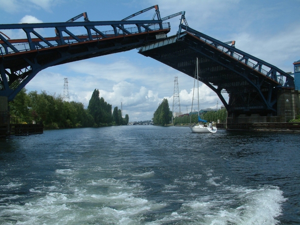 One of the many draw bridges around Seattle 