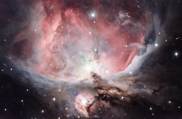 ORION nebulas core - This is one of my first images of deep space I just got my first astronomy camera and I just aimed my telescope to the only nebula in the sky I knew and captured  frames I reprocessed the data although its not the best I did combine t
