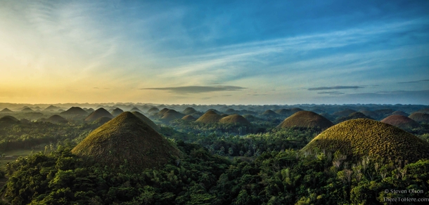 Otherworldly Chocolate Hills of the Philippines OC 