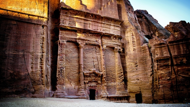 Outer buildings surrounding Petra Jordan Believed to have been built sometime around st Century AD during the lifetime of Aretas IV