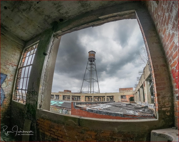 Packard Plant water tower
